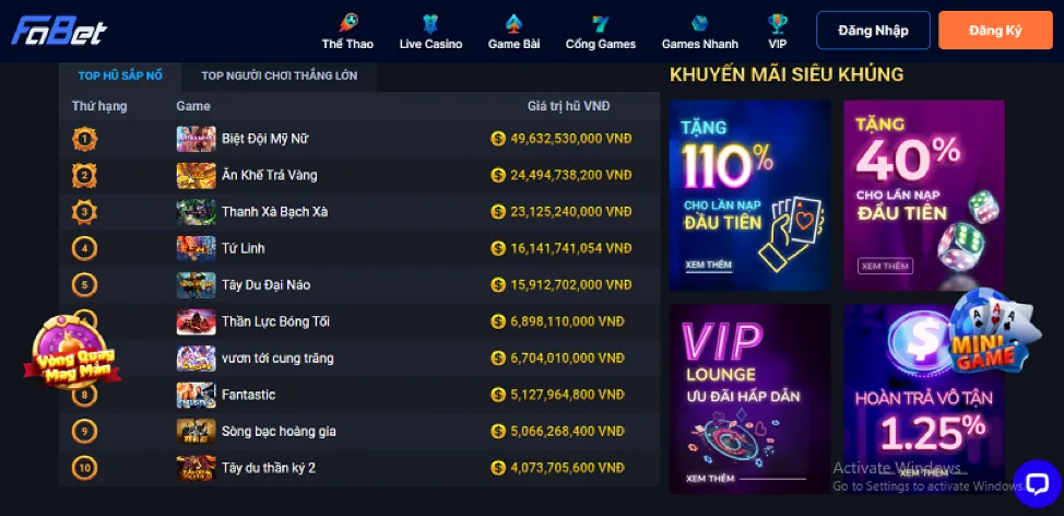 Kho game đa dạng MH88